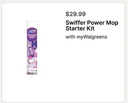 Walgreens Swiffer Power Mop Starter Kit offer