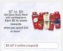Walgreens Old Spice Body Wash offer