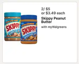 Walgreens Skippy Peanut Butter offer