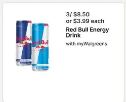 Walgreens Red Bull Energy Drink offer