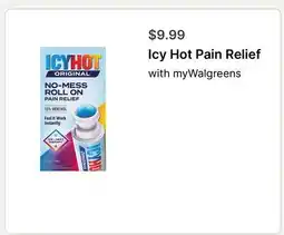 Walgreens Icy Hot Pain Relief offer