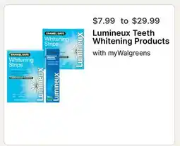 Walgreens Lumineux Teeth Whitening Products offer