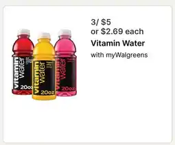 Walgreens Vitamin Water offer