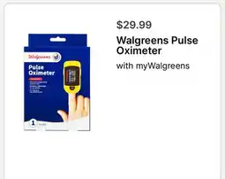 Walgreens Walgreens Pulse Oximeter offer