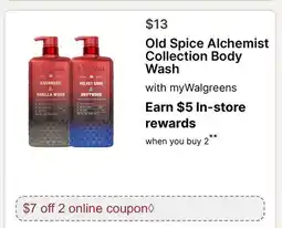 Walgreens Old Spice Alchemist Collection Body Wash offer