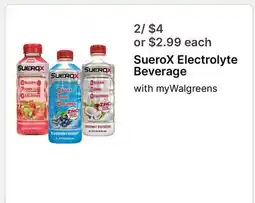 Walgreens SueroX Electrolyte Beverage offer