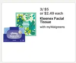 Walgreens Kleenex Facial Tissue offer