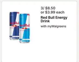 Walgreens Red Bull Energy Drink offer