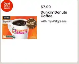 Walgreens Dunkin' Donuts Coffee offer