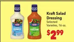 Vallarta Supermarkets Kraft Salad Dressing offer