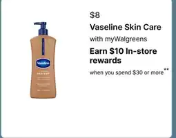 Walgreens Vaseline Skin Care offer