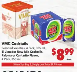 Vallarta Supermarkets VMC Cocktails offer
