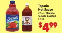Vallarta Supermarkets Tapatio Hot Sauce offer