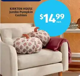 Aldi KIRKTON HOUSE Jumbo Pumpkin Cushion offer