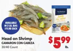 Vallarta Supermarkets Head on Shrimp offer