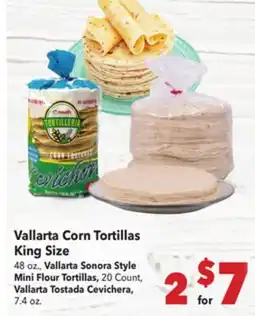 Vallarta Supermarkets Vallarta Corn Tortillas King Size offer