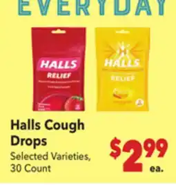 Vallarta Supermarkets Halls Cough Drops offer
