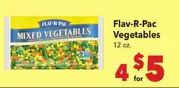 Vallarta Supermarkets Flav-R-Pac Vegetables offer