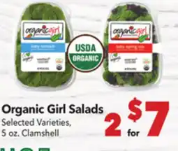 Vallarta Supermarkets Organic Girl Salads offer