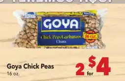 Vallarta Supermarkets Goya Chick Peas offer