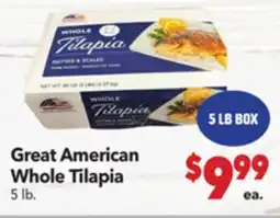 Vallarta Supermarkets Great American Whole Tilapia offer
