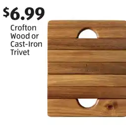 Aldi Crofton Wood or Cast-Iron Trivet offer