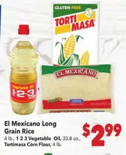 Vallarta Supermarkets El Mexicano Long Grain Rice offer