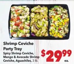 Vallarta Supermarkets Shrimp Ceviche Party Tray offer