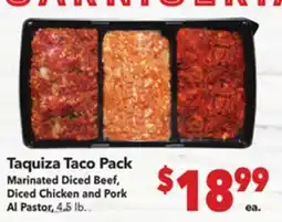 Vallarta Supermarkets Taquiza Taco Pack offer