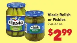 Vallarta Supermarkets Vlasic Relish or Pickles offer