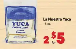 Vallarta Supermarkets La Nuestra Yuca offer