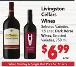 Vallarta Supermarkets Livingston Cellars Wines offer