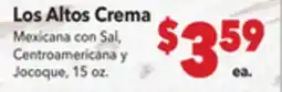 Vallarta Supermarkets Los Altos Crema offer