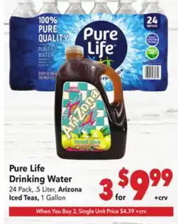 Vallarta Supermarkets Pure Life Drinking Water offer