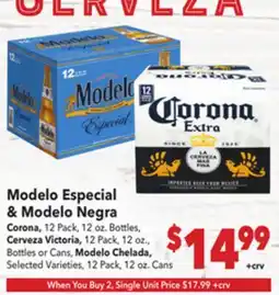 Vallarta Supermarkets Modelo Especial & Modelo Negra offer