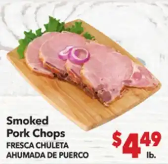 Vallarta Supermarkets Smoked Pork Chops/FRESCA CHULETA AHUMADA DE PUERCO offer
