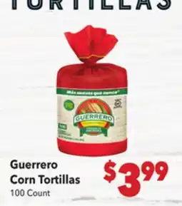 Vallarta Supermarkets Guerrero Corn Tortillas offer