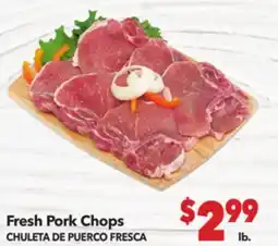 Vallarta Supermarkets Fresh Pork Chops | CHULETA DE PUERCO FRESCA offer