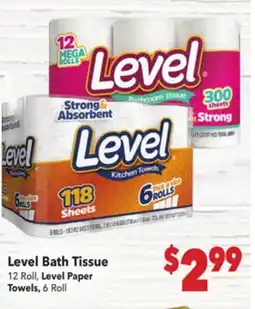 Vallarta Supermarkets Level Bath Tissue offer