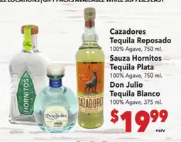 Vallarta Supermarkets Cazadores Tequila Reposado offer