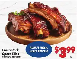 Vallarta Supermarkets Fresh Pork Spare Ribs/ COSTILLAS DE PUERCO offer