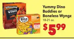 Vallarta Supermarkets Yummy Dino Buddies or Boneless Wyngz offer