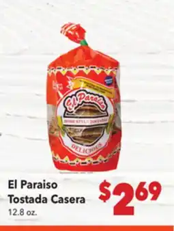 Vallarta Supermarkets El Paraiso Tostada Casera offer