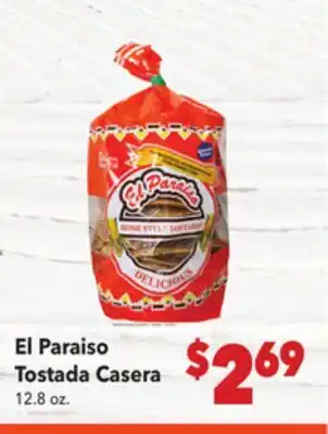 Vallarta Supermarkets El Paraiso Tostada Casera offer