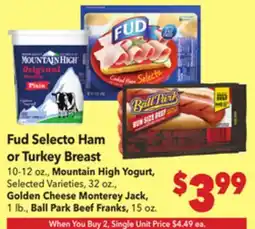 Vallarta Supermarkets Fud Selecto Ham or Turkey Breast offer
