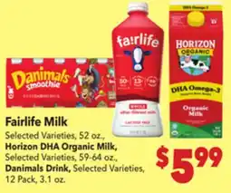 Vallarta Supermarkets Fairlife Milk offer