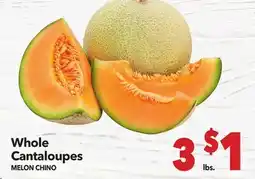 Vallarta Supermarkets Whole Cantaloupes/MELON CHINO offer