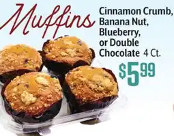 Vallarta Supermarkets Cinnamon Crumb, Banana Nut, Blueberry, or Double Chocolate offer