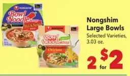 Vallarta Supermarkets Nongshim Large Bowls offer