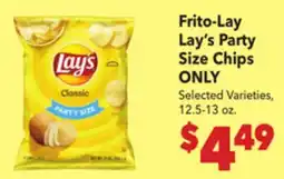 Vallarta Supermarkets Frito-Lay Lay's Party Size Chips ONLY offer